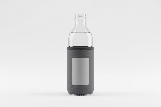 Garrafa Vidro 500ml com Capa Neoprene Personalizável faça a imagem existente e padrao